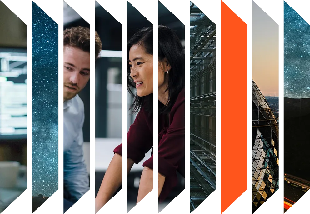 Colourful accordion of various images