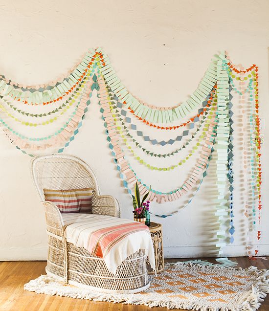 Paper garland on pinterest