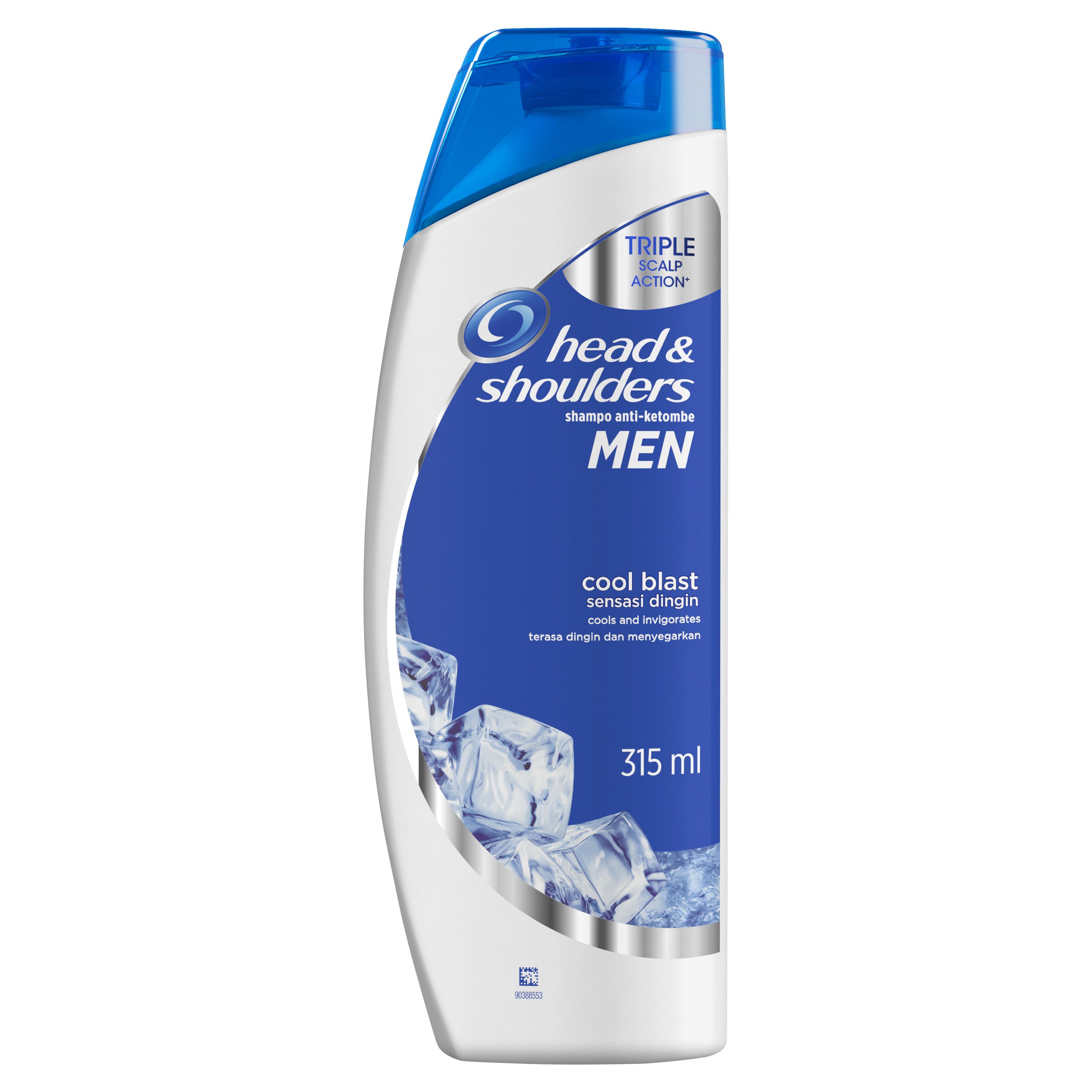 Head & Shoulders Cool Sensation Men’s Anti-Dandruff Shampoo untuk sensasi dingin yang melegakan kulit kepala
