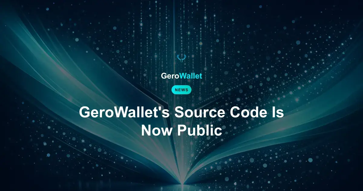 GeroWallet's Source Code Is Now Public