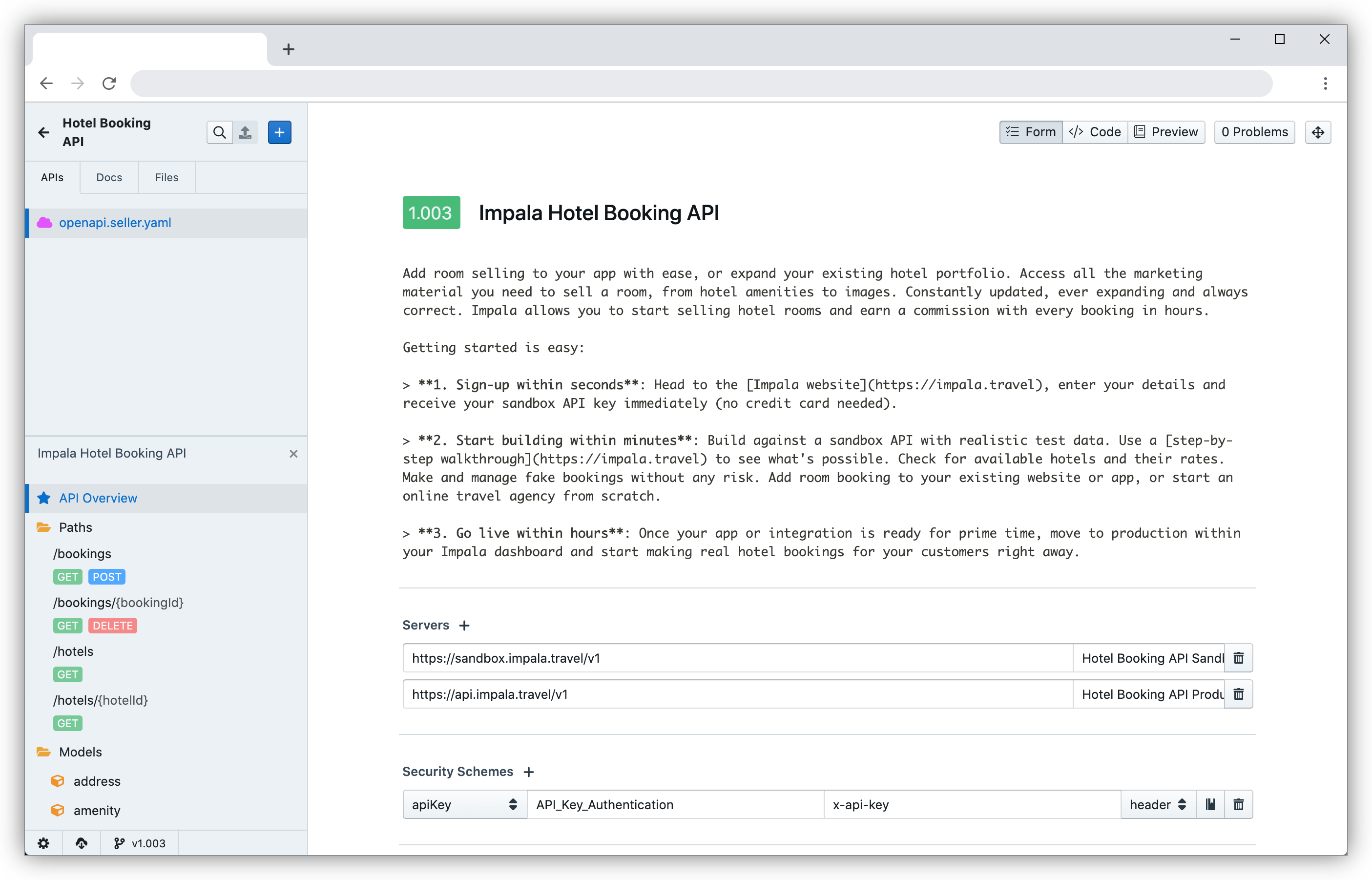 Editing OpenAPI in Stoplight Studio