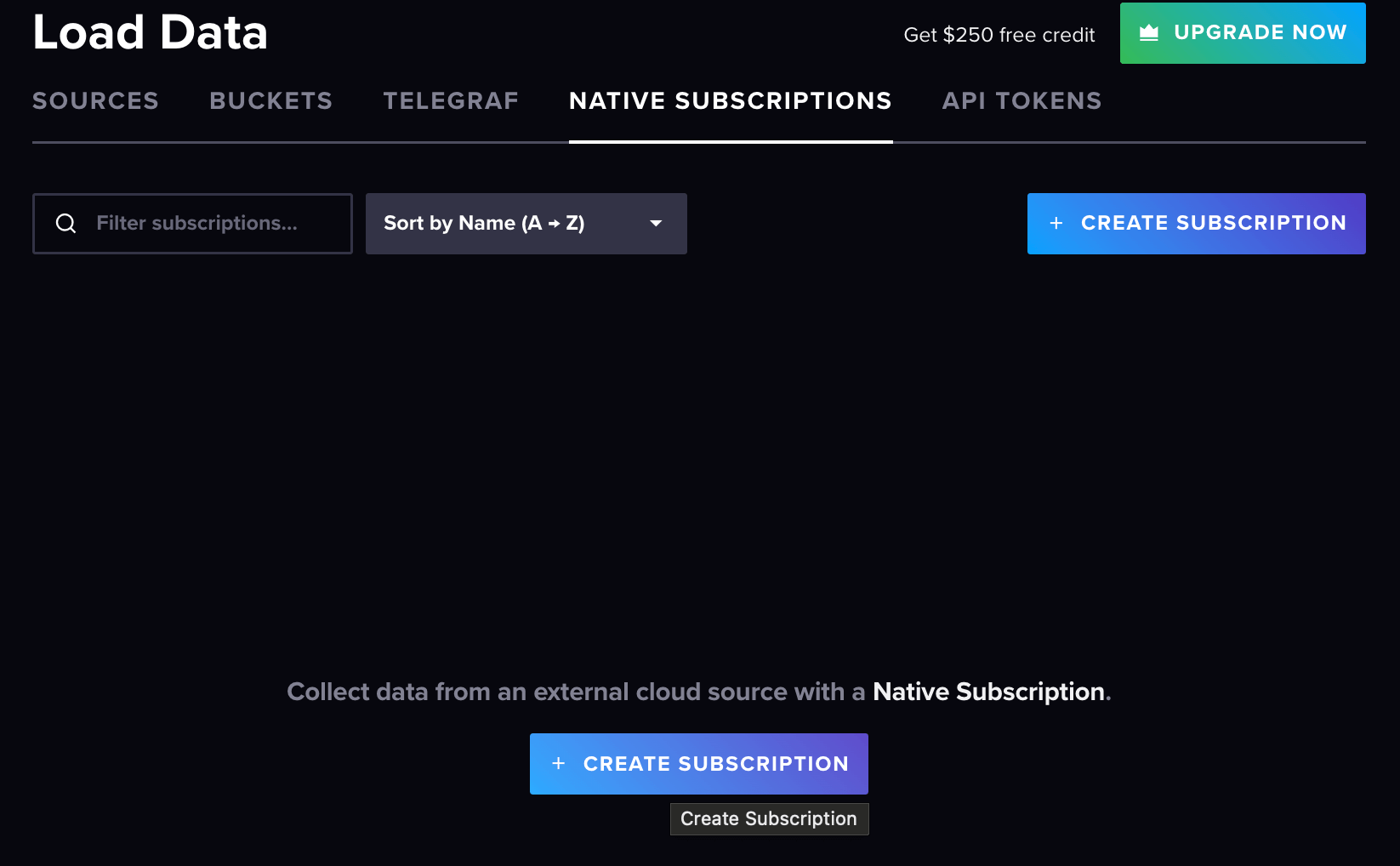 Select Native Subscriptions