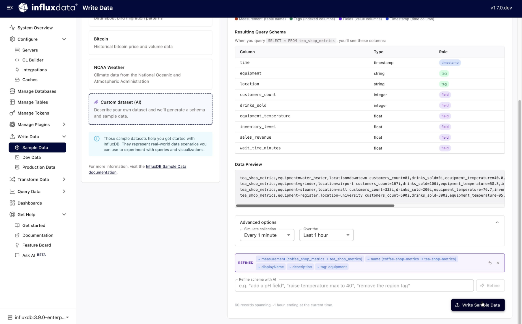 Write Sample Data page 3 SS