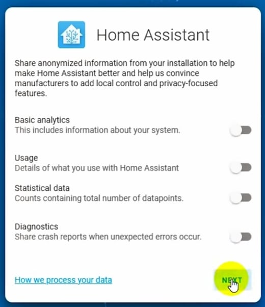 Share Data With Home Assistant