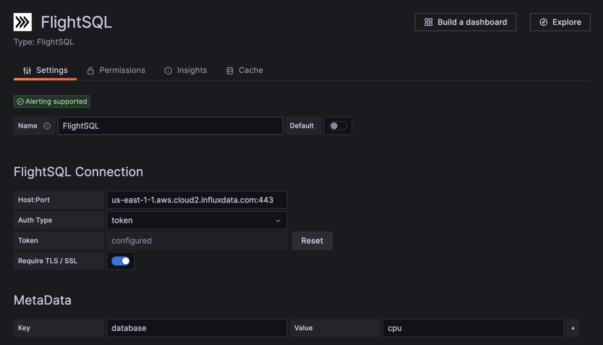 configure the Flight SQL plugin