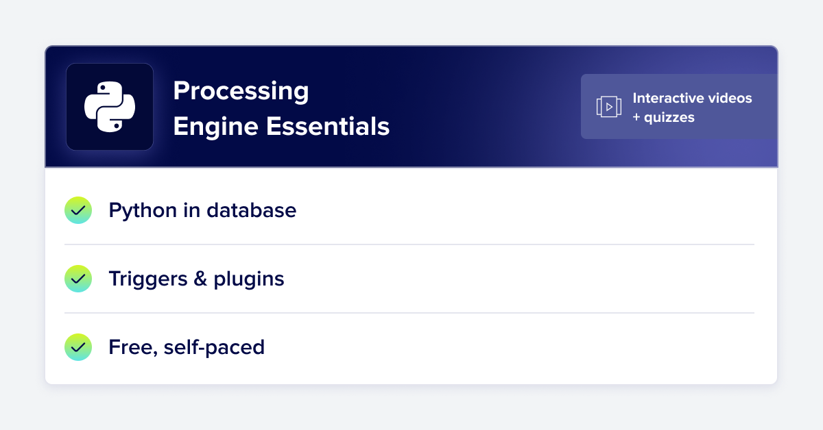 Processing Engine Essentials