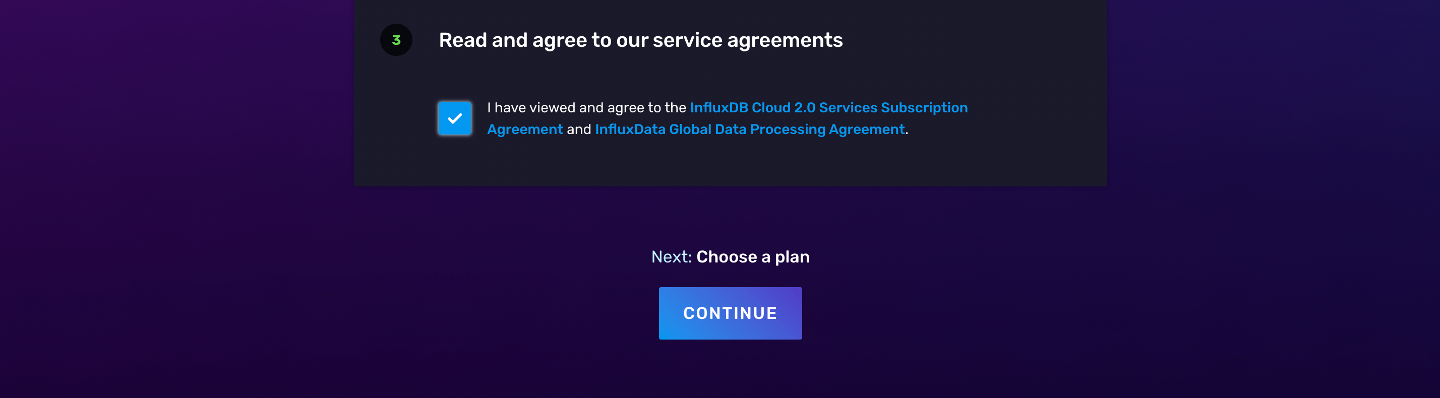 Service subscription agreement