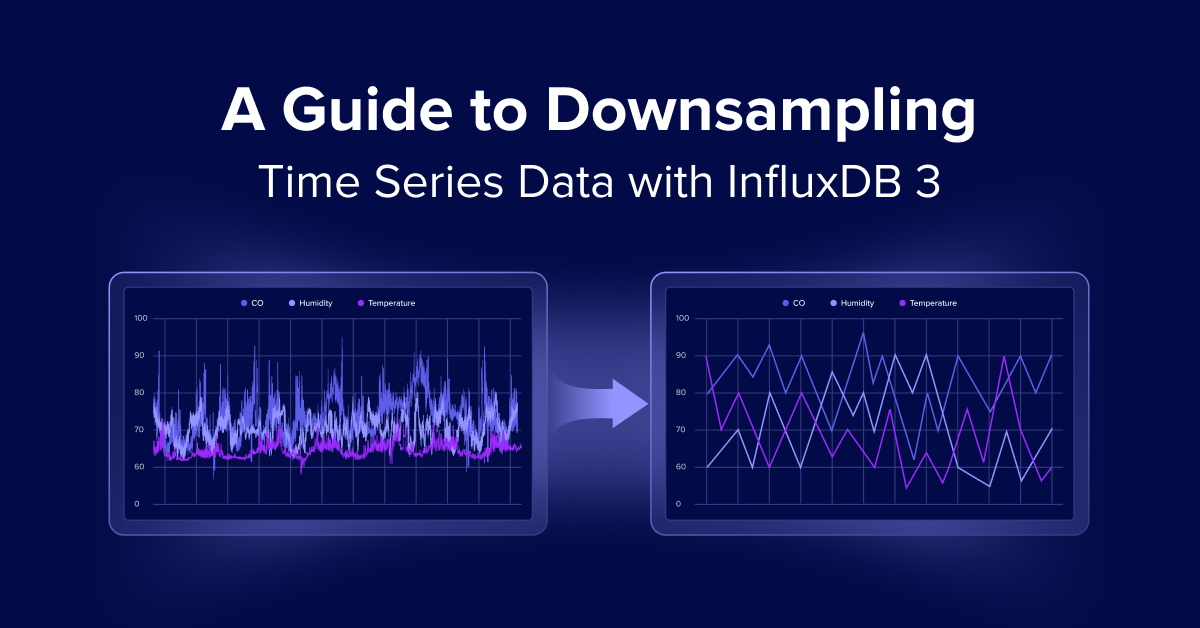 A Guide to Downsampling Time Series Data with InfluxDB 3