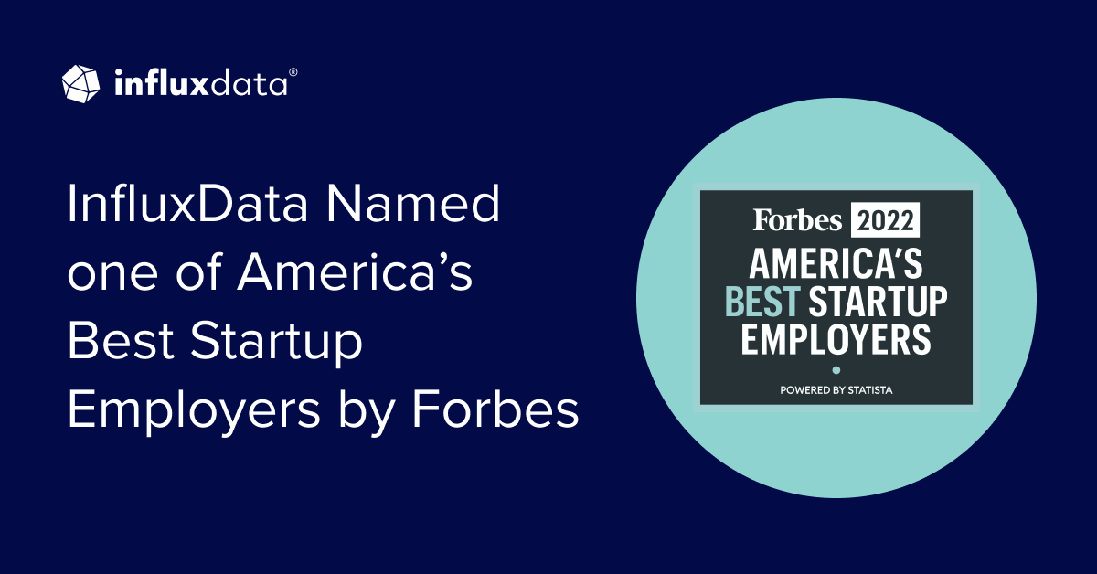 InfluxData Named one of America's Best Startup Employers by Forbes