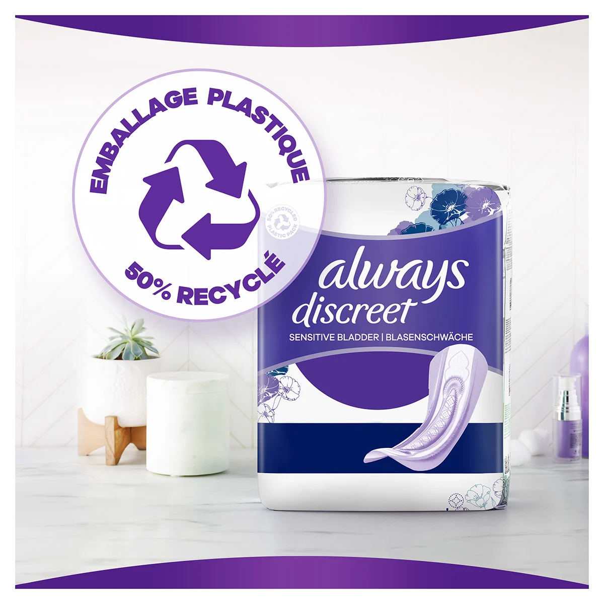 Always Discreet Extra Sûre, 48 Serviettes Hygiéniques Incontinence Femme,  Ultimate Nuit 7 Gouttes, Protection Absorbante pour Fuites Urinaires  Importantes de Nuit ou post accouchement : : Hygiène et Santé