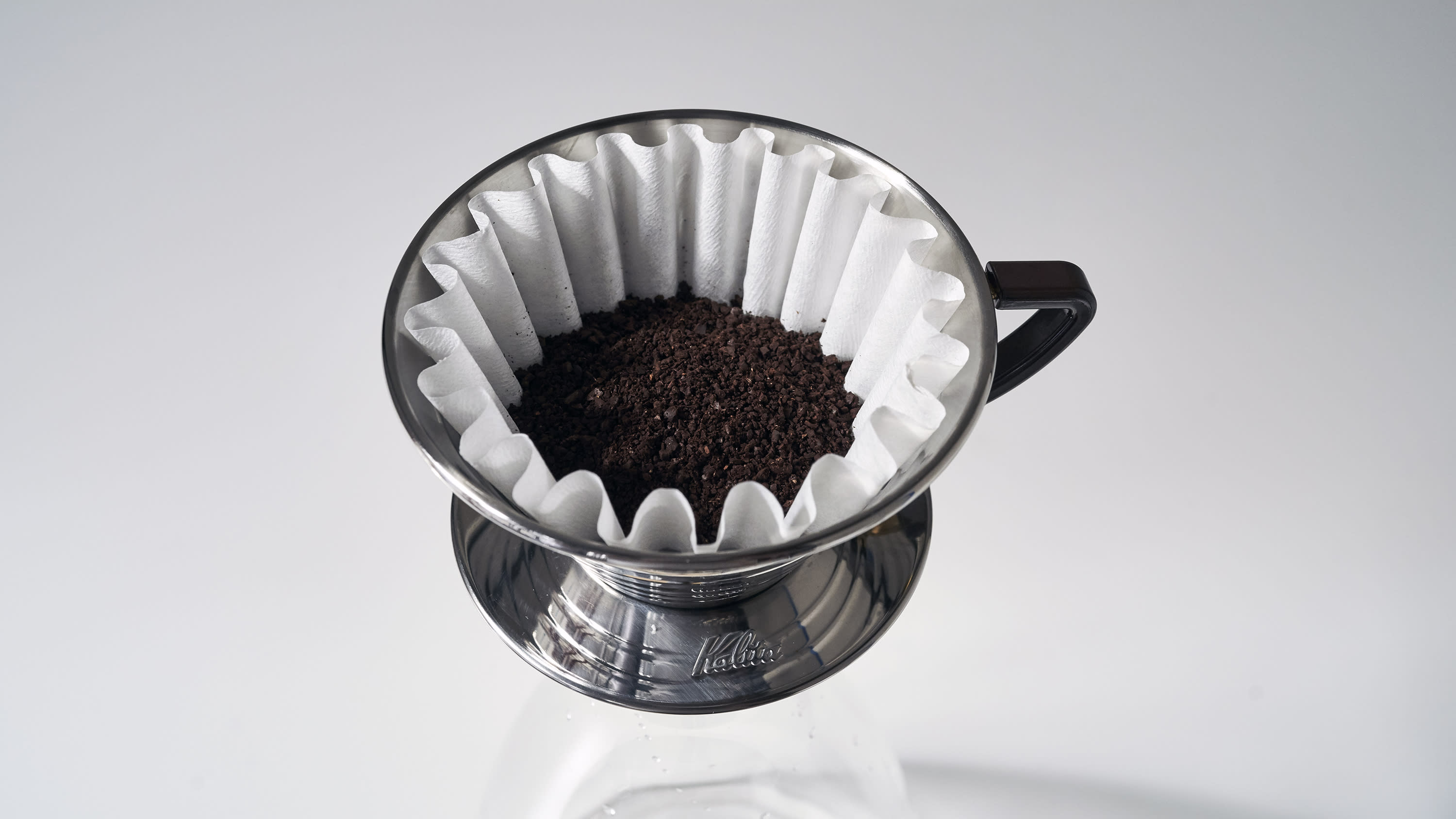 Add Coffee Filter & Grounds