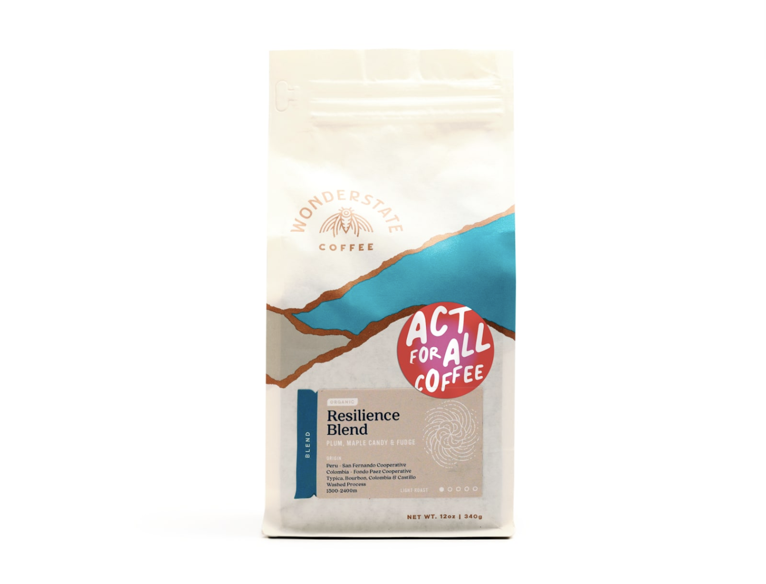 wonderstate act for all coffee organic resilience blend