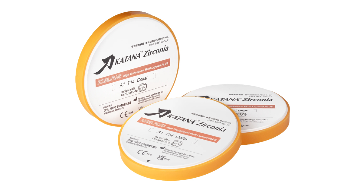 Kuraray Noritake KATANA™ Zirconia HTML PLUS | Multilayer Zirconia