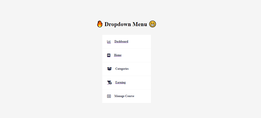 Làm Dropdown Menu dễ dàng bằng Javascript
