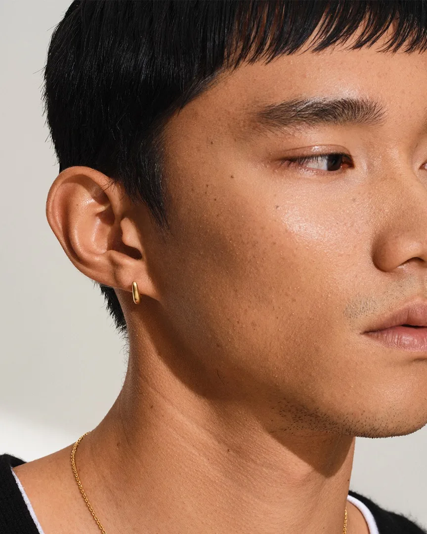 Landingpage - Gold earrings for him - Banner (mobile)