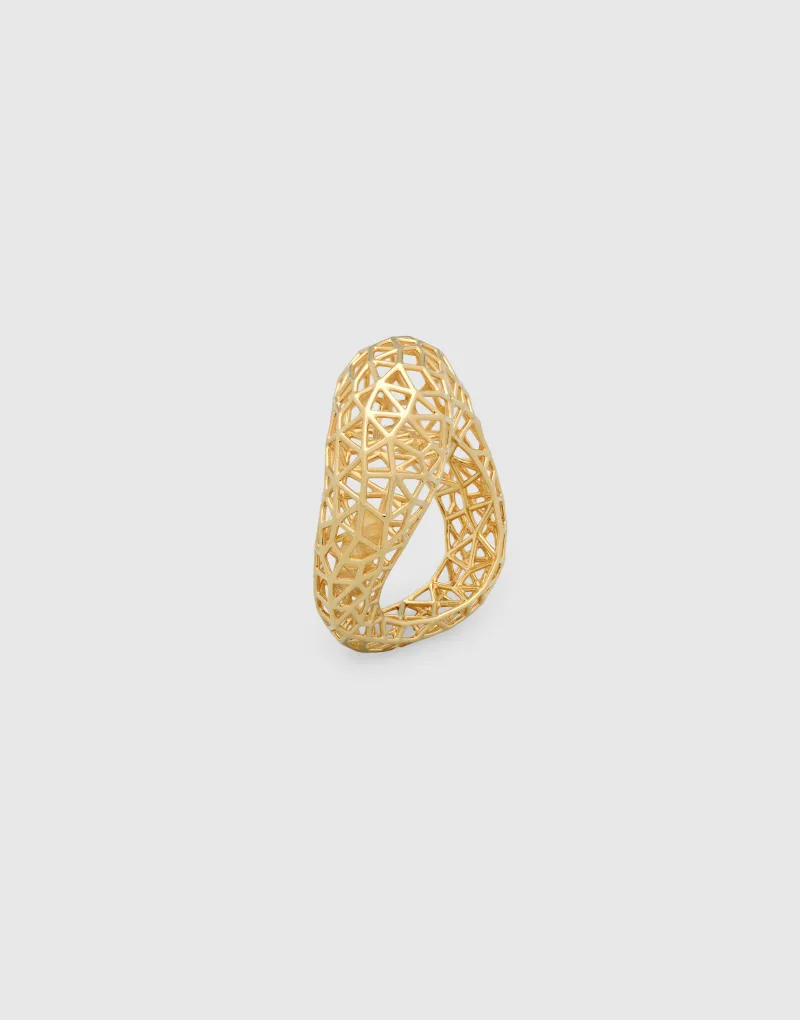 Maze Ring Gold