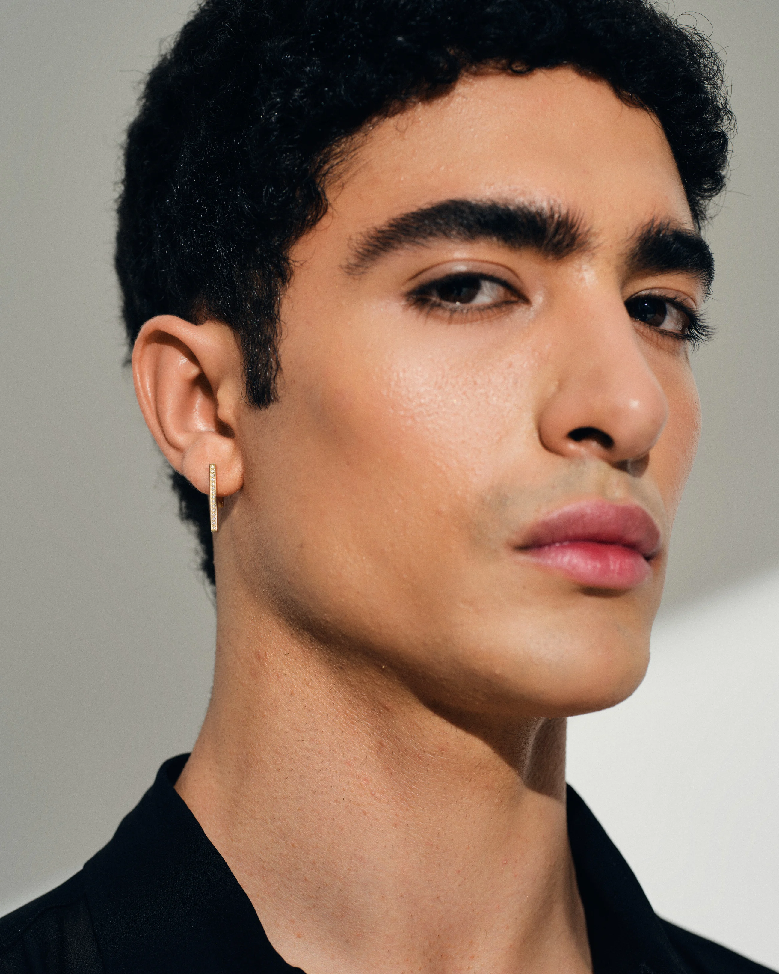Landingpage - Gold earrings for him - Image split #2