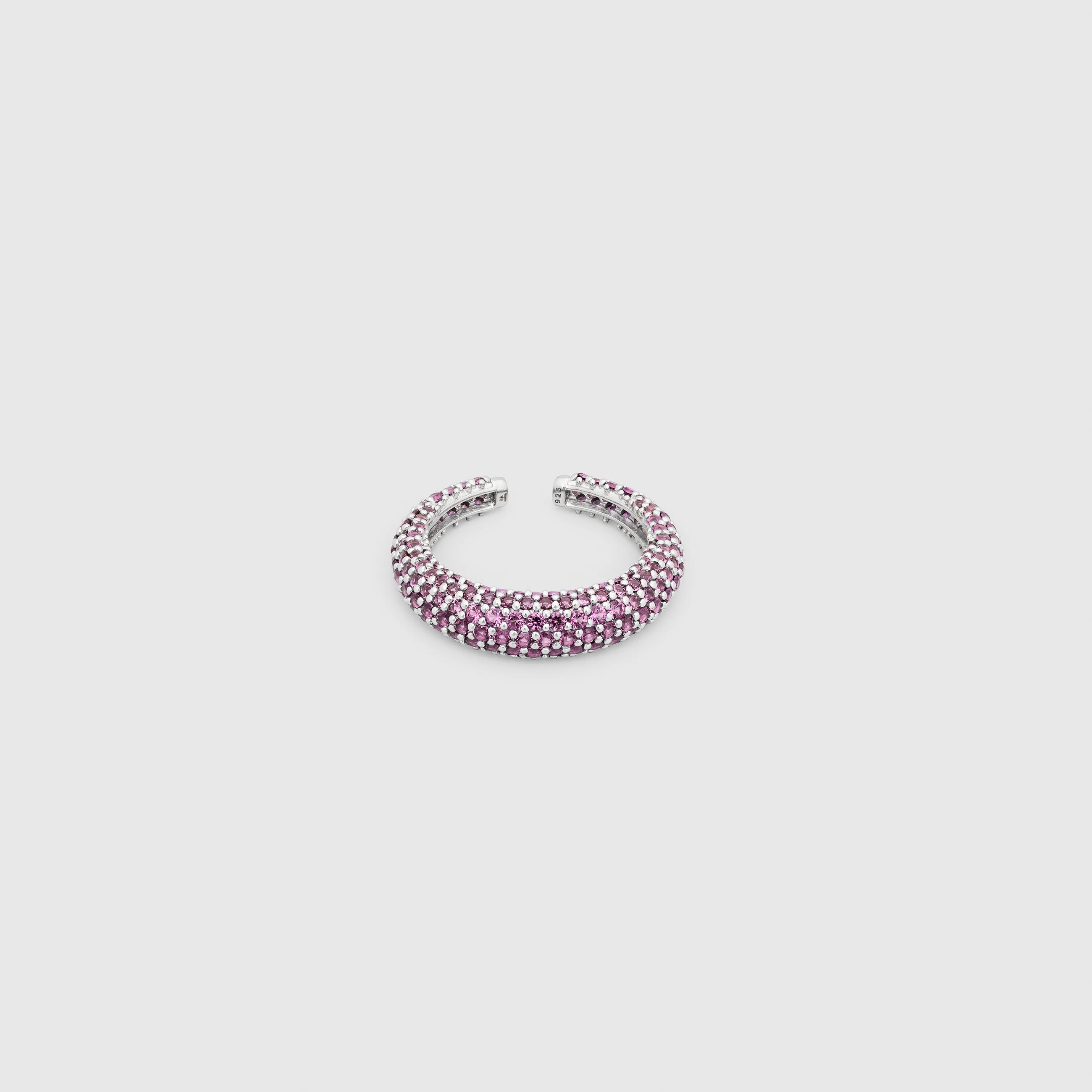 Giant Ear Cuff Pave Pink Panache