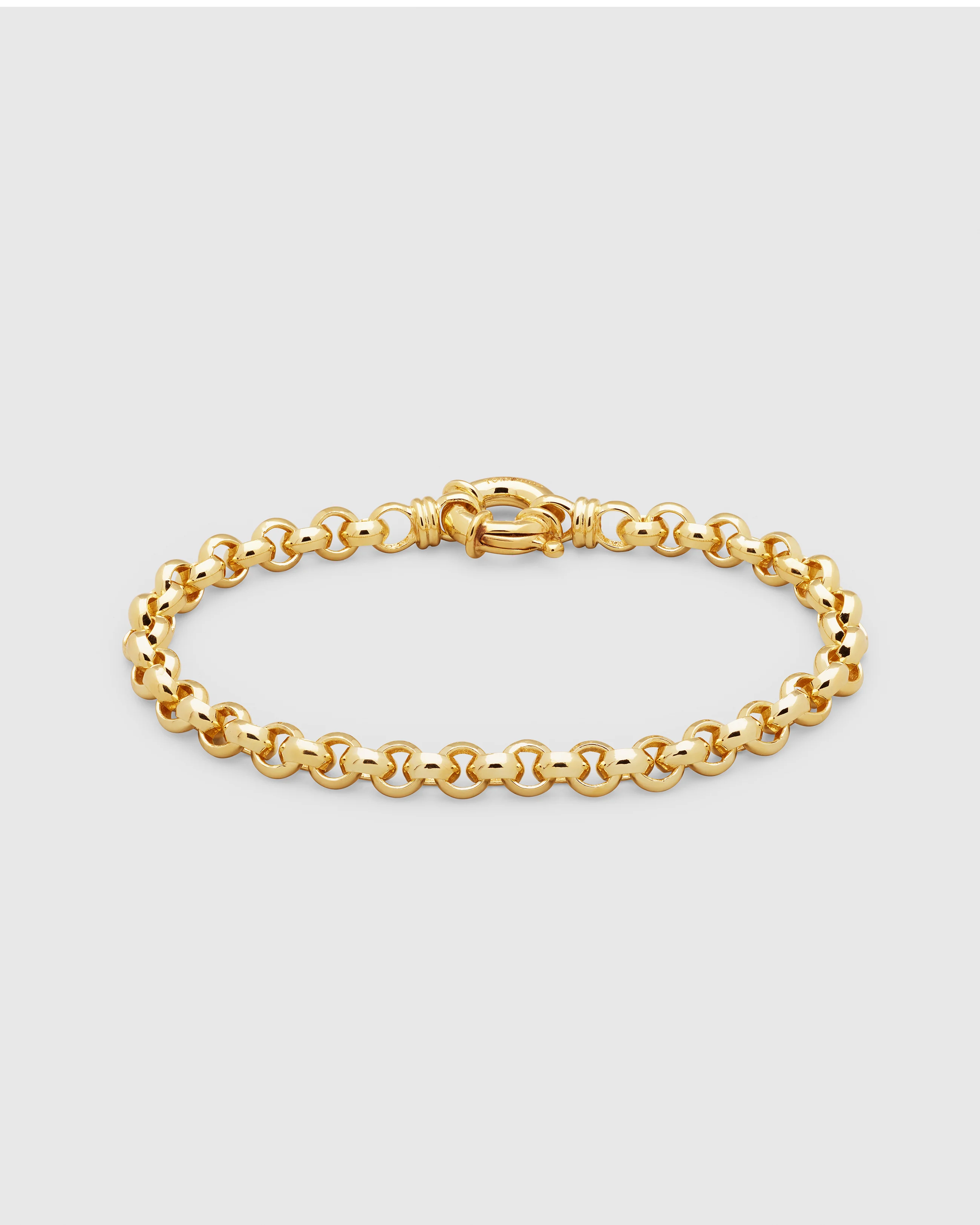 Thick Rolo Bracelet Gold