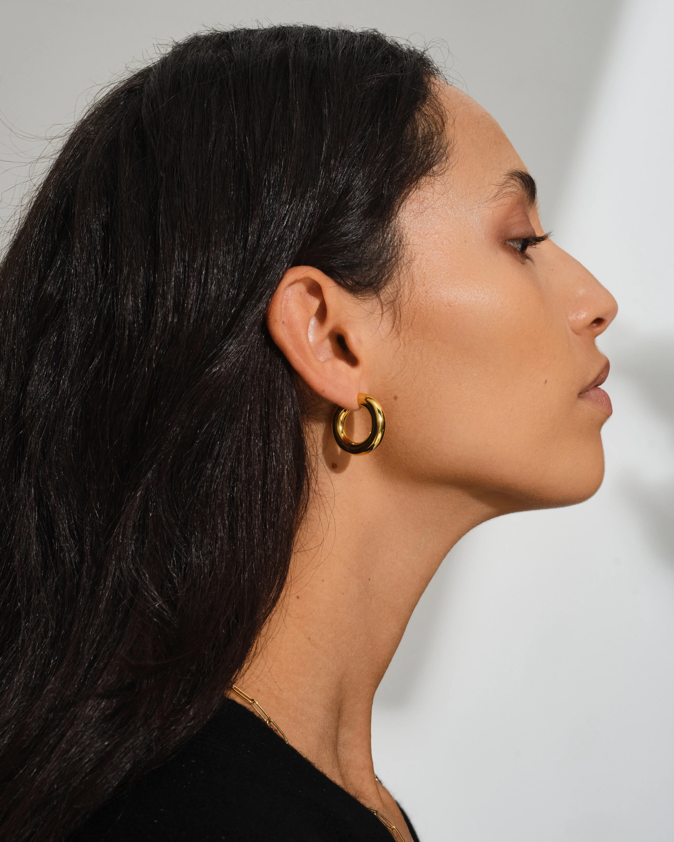 Landingpage - Gold earrings for her - Image split #1