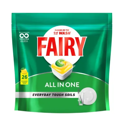 Fairy All In One Dishwashing Tablets - 26 pack