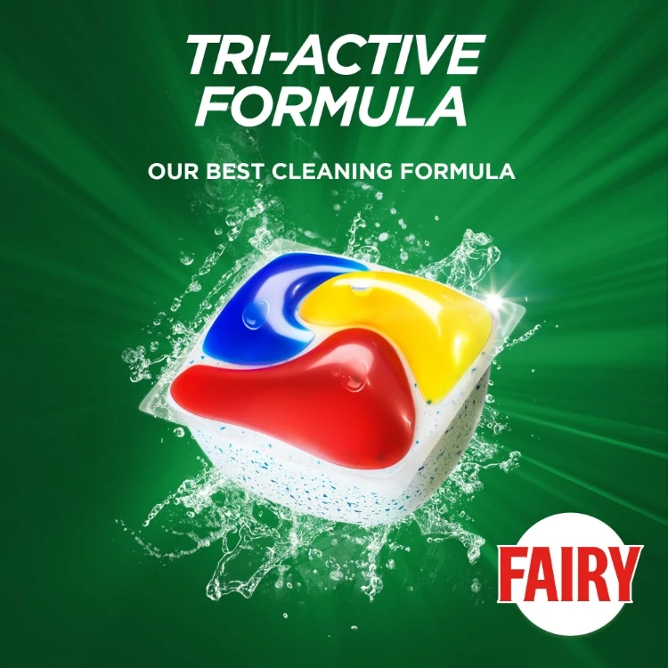 Fairy Platinum Plus Dishwasher Tablets cleans glass on the 1st wash