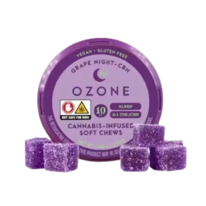 OZONE | Grape Soft Chews (CBN) | 100mg
