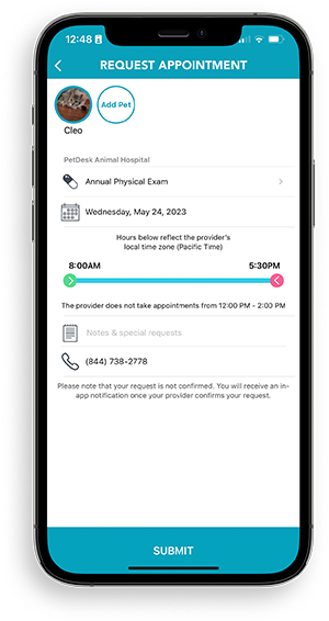 mobile-view-of-PetDesk-app-appointment-request-screen-300px-1