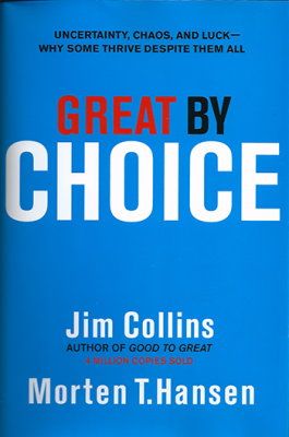 Cover of book "Great by Choice" by Jim Collins