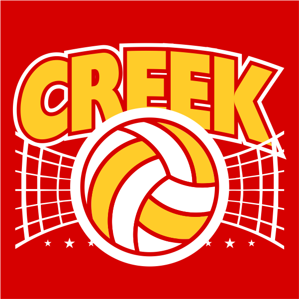 Indian Creek Volleyball 2023 logo