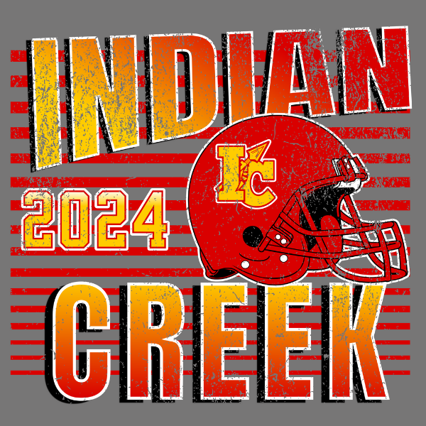 Indian Creek Football 2024 logo