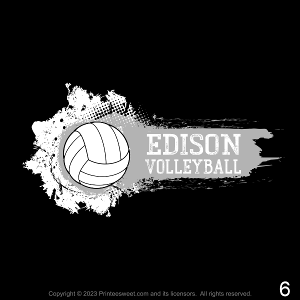 Edison Volleyball 2023 Camp Shirt Designs Edison Volleyball Volleyball Camp 2023-6