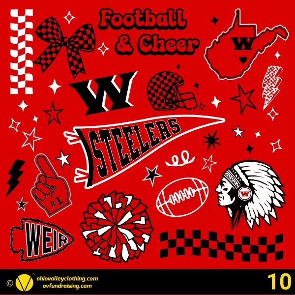 Weirton Steelers Cheering Organization 2026 - Design 10