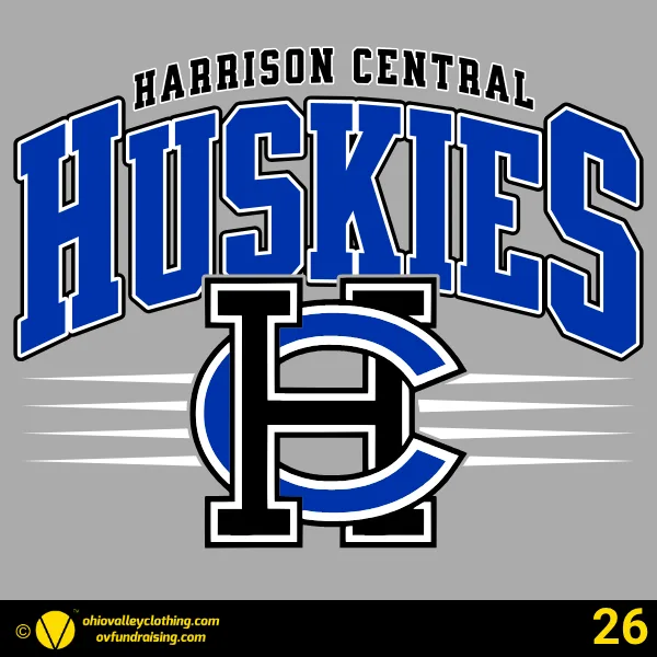 Harrison Central Huskies Football 2026 Design 26