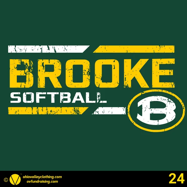 Brooke Middle School Softball 2026 Design 24