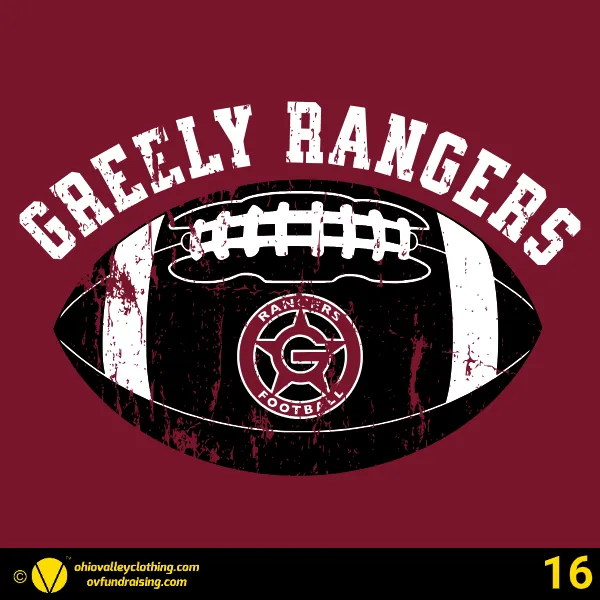 Greely Rangers Football 2026 Design 16