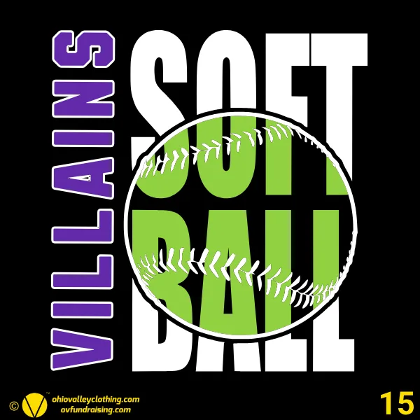 Villains Softball Designs Fall 2024 Design 15
