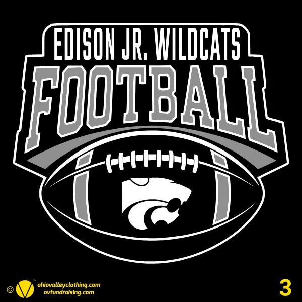 Edison Jr Wildcats Football 2026 Design 03
