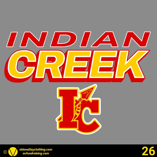 Indian Creek Middle School Football 2024 Design 26