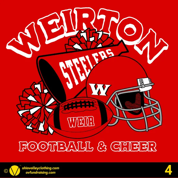 Weirton Steelers Cheering Organization 2026 - Design 04