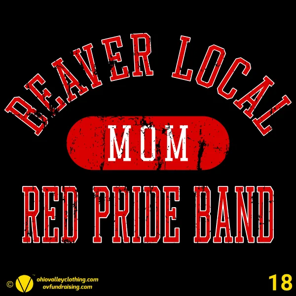 Beaver Local Red Pride Band Boosters 2026 Design 18