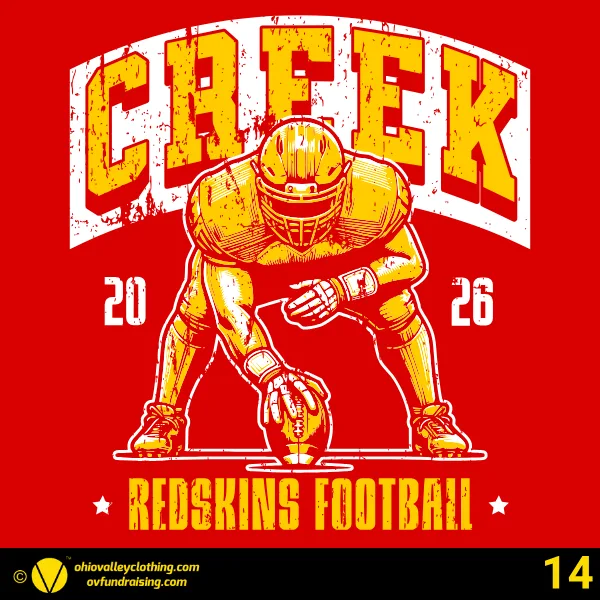 Indian Creek Football Boosters 2026 Design 14