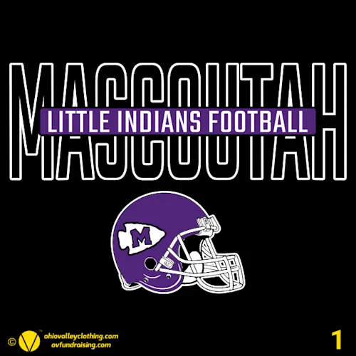 Mascoutah Little Indians Football and Cheer 2026 Fundraising Sample Designs