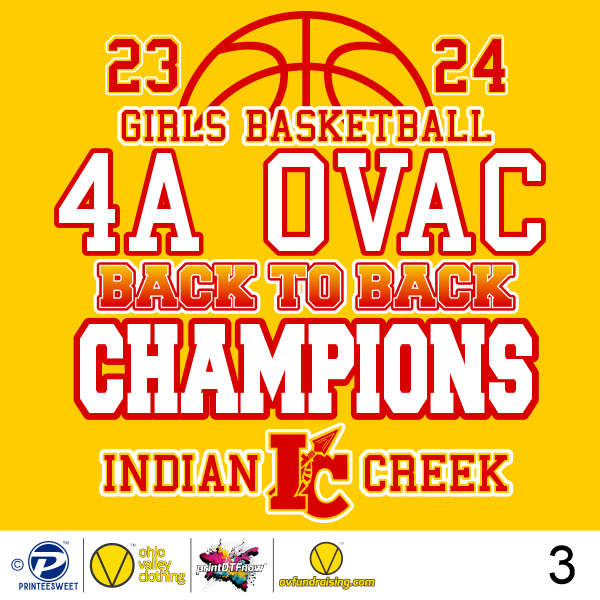 Indian Creek Girls Basketball 2023-2024 Sample Designs Indian Creek Girls Basketball 2023-2024- Design 003