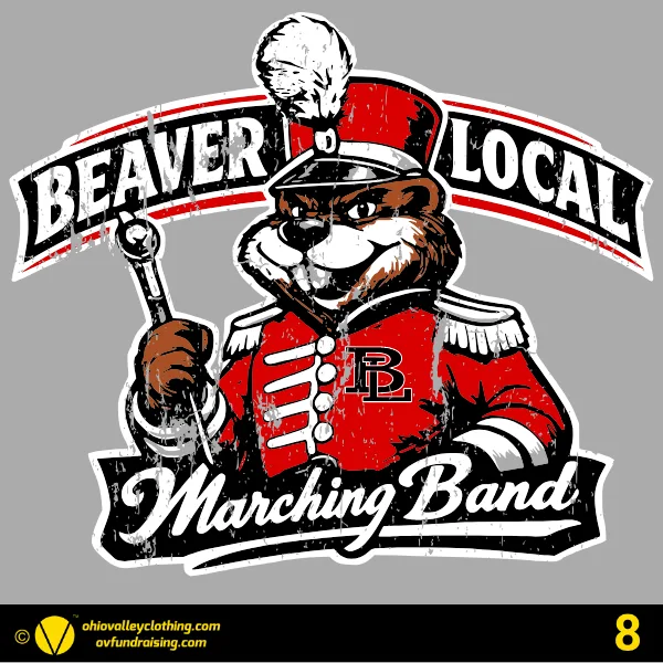Beaver Local Red Pride Band Boosters 2026 Design 08