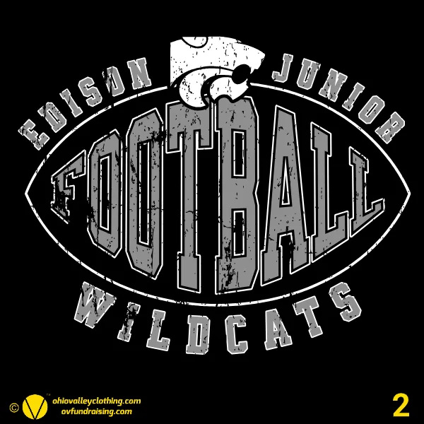Edison Jr. Wildcats Football 2025 Design 02