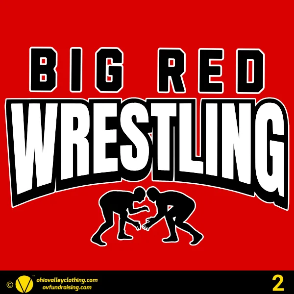 Steubenville Big Red Wrestling 2024-2025 Design 02