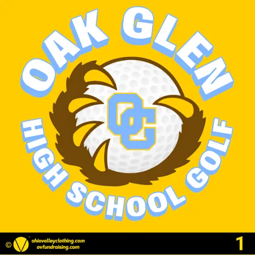 Oak Glen High School Golf 2026 Fundraising Sample Designs