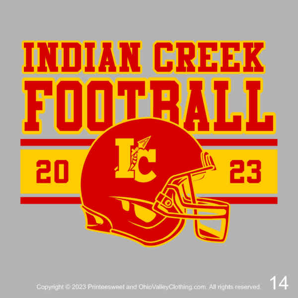 Indian Creek Boosters 2023 Sample Designs for Night at the Races and Locker Indian Creek Boosters 2023 Football Designs Page 14