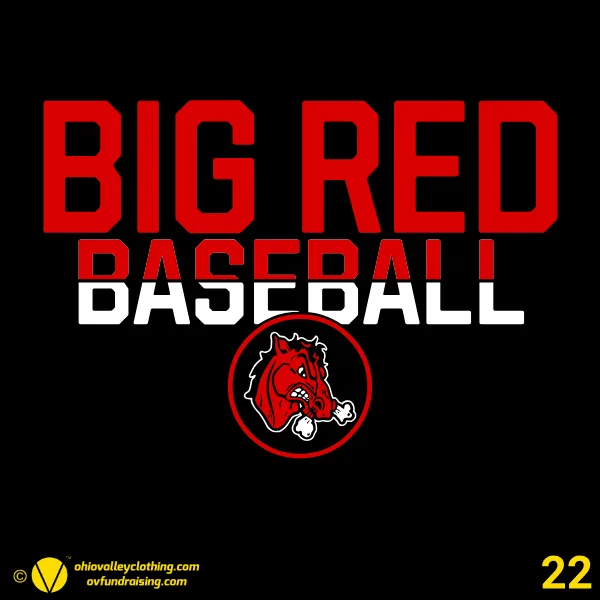 Steubenville Big Red Baseball 2026 - Design 22